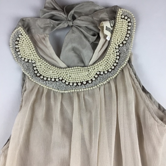 Monahmour Silk Beaded Tunic Dress - Picture 3 of 6